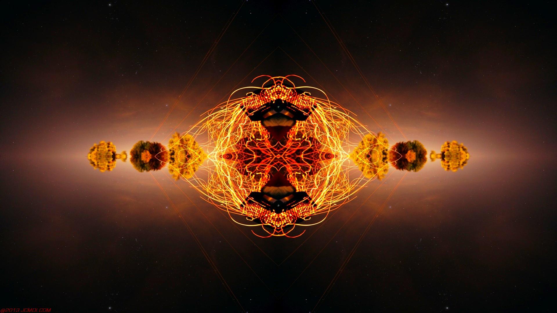 Chimney Sparks Abstract Artwork Timelapse Still Images